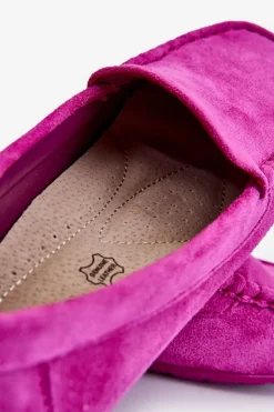 Sale Zamszowe Mokasyny Damskie Fioletowe Morreno Damskie Loafersy Damskie|Mokasyny Damskie Zamszowe