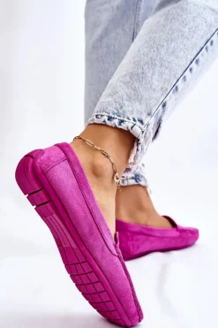 Sale Zamszowe Mokasyny Damskie Fioletowe Morreno Damskie Loafersy Damskie|Mokasyny Damskie Zamszowe