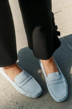 Loafersy Damskie|Mokasyny Damskie Zamszowe></noscript>Big Star Shoes Zamszowe Mokasyny Damskie Big Star RR274943 e Niebieski