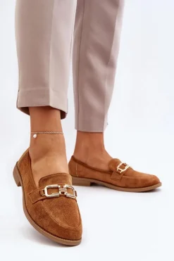 Loafersy Damskie|Mokasyny Damskie Zamszowe><noscript><img width=