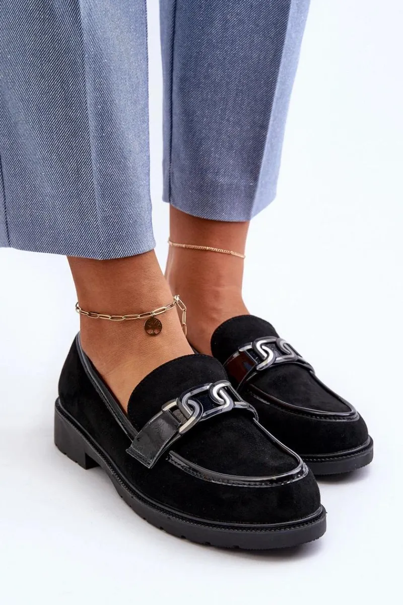 Outlet Damskie buty S.Barski Zamszowe Mokasyny Damskie S.Barski HY350A