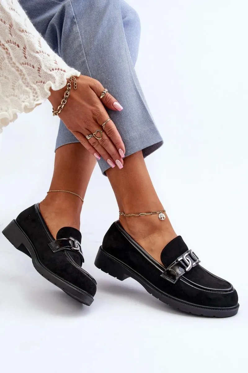 Outlet Damskie buty S.Barski Zamszowe Mokasyny Damskie S.Barski HY350A