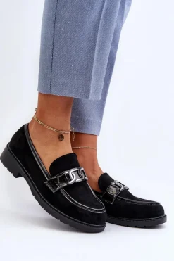 Outlet Damskie buty S.Barski Zamszowe Mokasyny Damskie S.Barski HY350A