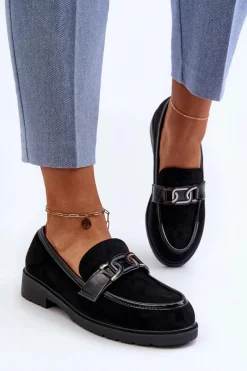 Outlet Damskie buty S.Barski Zamszowe Mokasyny Damskie S.Barski HY350A