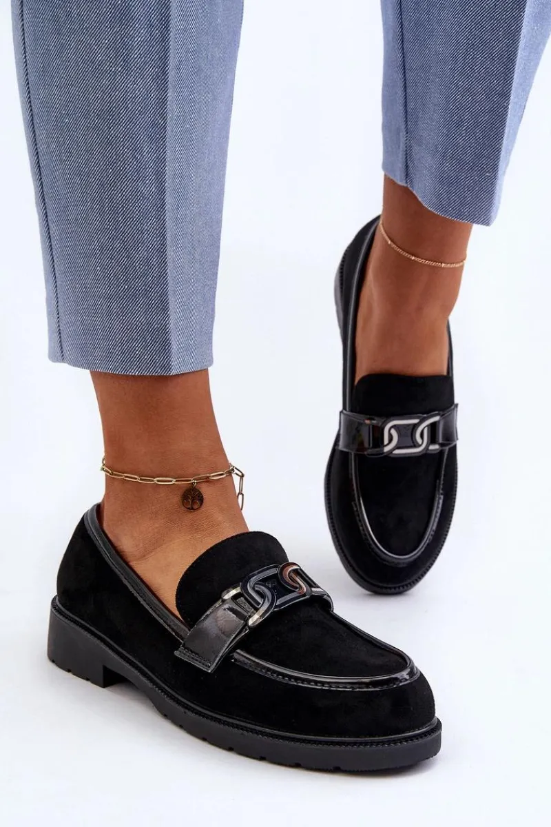 Outlet Damskie buty S.Barski Zamszowe Mokasyny Damskie S.Barski HY350A