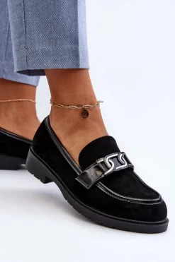 Outlet Damskie buty S.Barski Zamszowe Mokasyny Damskie S.Barski HY350A