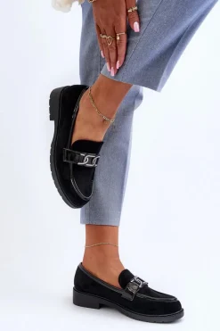 Outlet Damskie buty S.Barski Zamszowe Mokasyny Damskie S.Barski HY350A