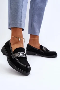 Outlet Damskie buty S.Barski Zamszowe Mokasyny Damskie S.Barski HY350A