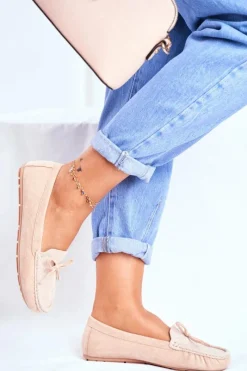 Mokasyny Damskie Zamszowe><noscript><img width=