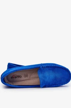 Hot Evento Zamszowe Mokasyny Damskie e Morreno Niebieski