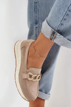 Loafersy Damskie|Mokasyny Damskie Zamszowe><noscript><img width=