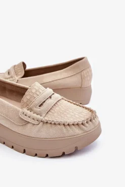 Mokasyny Na Platformie|Mokasyny Damskie Zamszowe><noscript><img width=