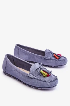 Loafersy Damskie|Mokasyny Damskie Zamszowe><noscript><img width=
