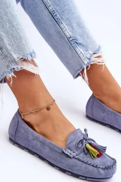 Loafersy Damskie|Mokasyny Damskie Zamszowe><noscript><img width=