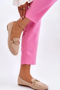 Mokasyny Damskie Zamszowe><noscript><img width=