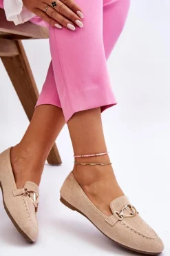 Mokasyny Damskie Zamszowe><noscript><img width=