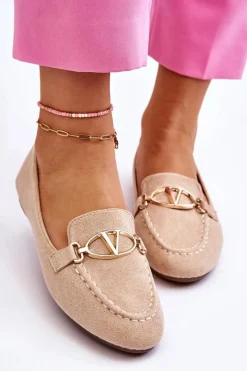 Mokasyny Damskie Zamszowe><noscript><img width=