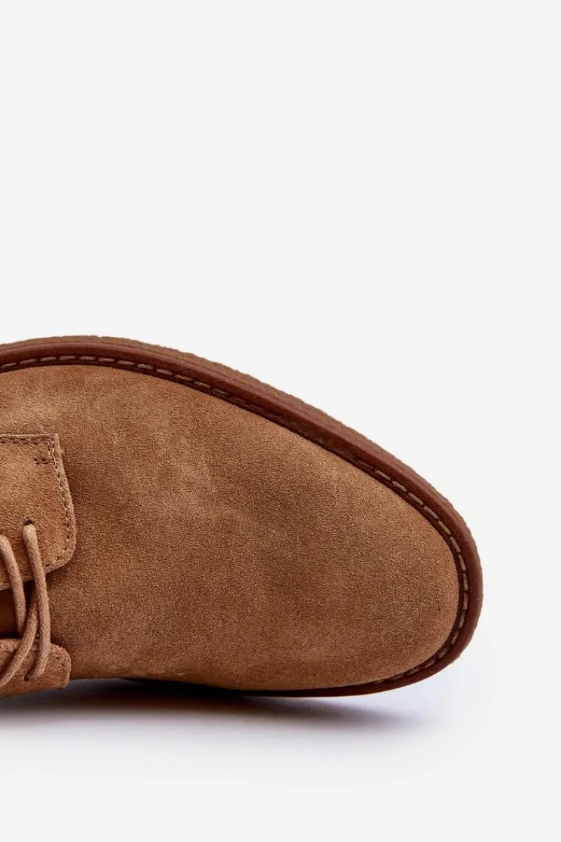 Sale Big Star Shoes Zamszowe Męskie Półbuty Big Star NN174213 Camel