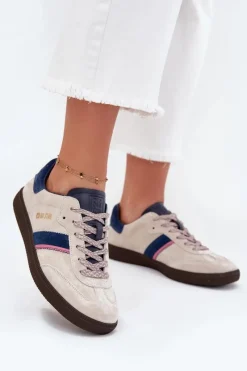 Buty Sportowe Big Star|Sneakersy Damskie>Big Star Shoes Zamszowe Niskie Sneakersy Damskie Big Star SS274679 HI-POLY SYSTEM Szare Szary