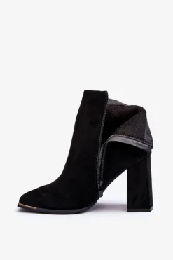 Brązowe I Beżowe Botki|Botki Na Obcasie><noscript><img width=