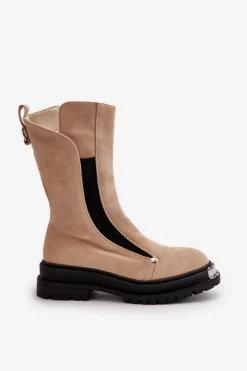 Czarne Botki|Botki Zimowe Damskie><noscript><img width=