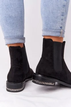 Sale Boto Zamszowe Ocieplane Botki Sztyblety Lu Boo Czarne