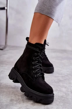 Damskie Trapery|Botki Sznurowane><noscript><img width=