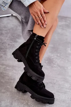 Damskie Trapery|Botki Sznurowane><noscript><img width=