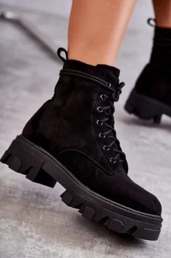 Damskie Trapery|Botki Sznurowane><noscript><img width=