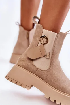 Czarne Botki|Botki Zimowe Damskie><noscript><img width=