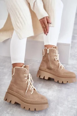 Botki Sznurowane|Botki Zimowe Damskie><noscript><img width=