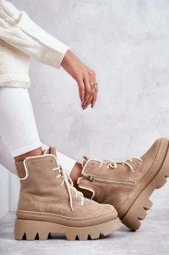 Botki Sznurowane|Botki Zimowe Damskie><noscript><img width=