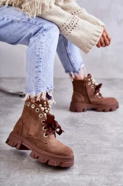 Botki Sznurowane|Botki Zimowe Damskie><noscript><img width=