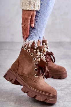 Botki Sznurowane|Botki Zimowe Damskie><noscript><img width=