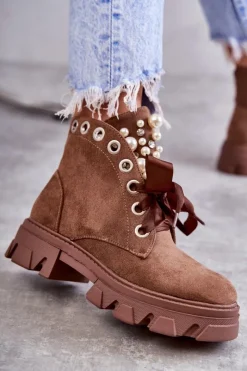 Botki Sznurowane|Botki Zimowe Damskie><noscript><img width=