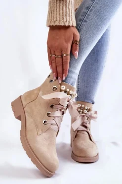 Botki Sznurowane|Botki Zimowe Damskie><noscript><img width=