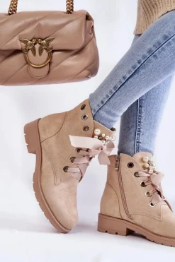 Botki Sznurowane|Botki Zimowe Damskie><noscript><img width=