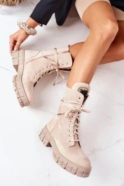 Botki Sznurowane|Botki Zimowe Damskie><noscript><img width=