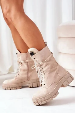 Botki Sznurowane|Botki Zimowe Damskie><noscript><img width=