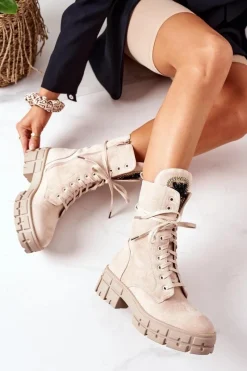 Botki Sznurowane|Botki Zimowe Damskie><noscript><img width=