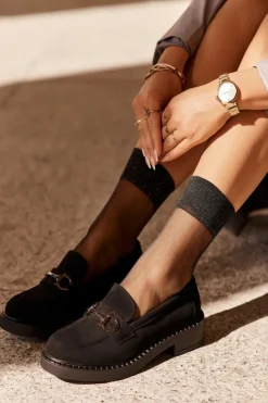 Mokasyny Damskie Zamszowe><noscript><img width=