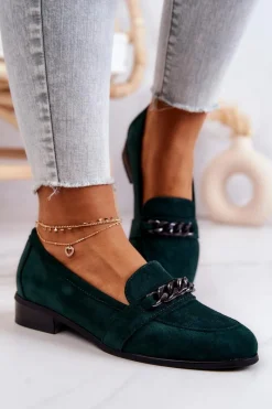 Mokasyny Damskie Zamszowe><noscript><img width=