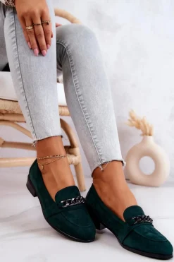 Mokasyny Damskie Zamszowe><noscript><img width=