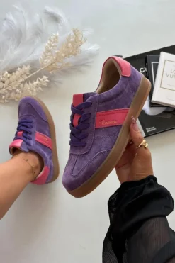 Outlet Zamszowe Sneakersy Damskie Vinceza 79576 Fioletowe Damskie Sneakersy Damskie