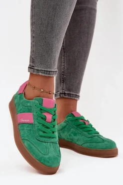 Sneakersy Damskie>Buty damskie Vinceza Zamszowe Sneakersy Damskie Vinceza 79576 Zielone Zielony