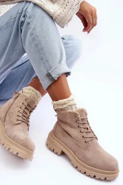 Damskie Trapery|Botki Sznurowane><noscript><img width=