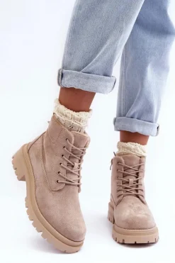 Damskie Trapery|Botki Sznurowane><noscript><img width=