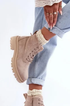 Damskie Trapery|Botki Sznurowane><noscript><img width=