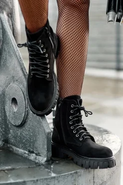 Best Boto Zamszowe Workery Botki Ocieplane Czarne Atuna