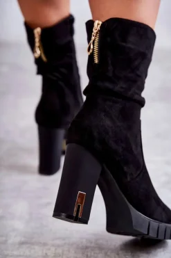 Botki Na Słupku|Czarne Botki><noscript><img width=